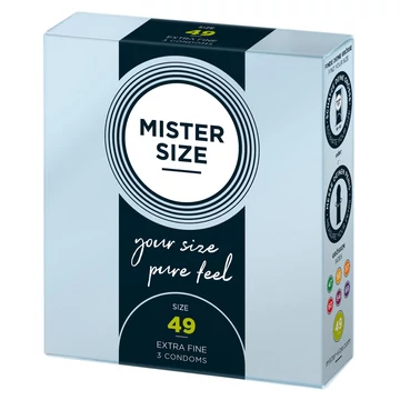 Mister Size vékony óvszer - 49mm (3db)
