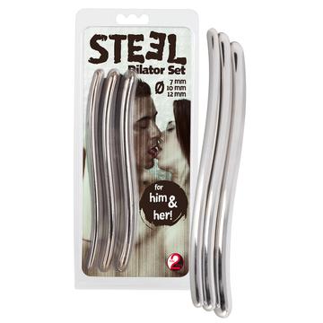 You2Toys - STEEL Dilator - húgycsőtágító dildó szett (3db)