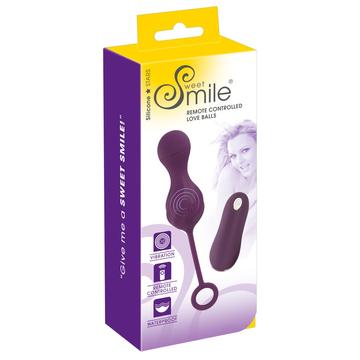 SMILE RC Love Balls - akkus, rádiós vibrációs tojás (lila)