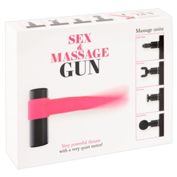 You2Toys Gun - masszírozó vibrátor szett (pink-fekete)