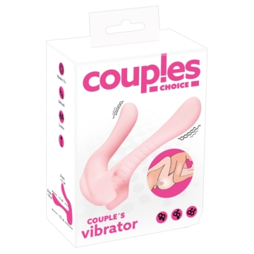 Couples Choice - akkus, kétmotoros párvibrátor (halvány rózsaszín)