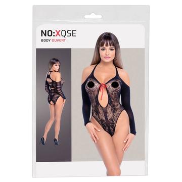 NO:XQSE - masnis body, hosszú ujjal - fekete (S-L)