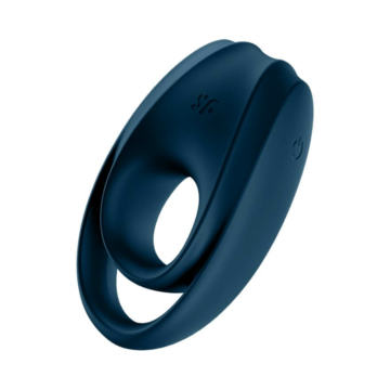 Satisfyer Incredible Duo - akkus, vízálló, vibrációs péniszgyűrű (kék)