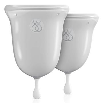 / Jimmy Jane Menstrual Cup - menstruációs kehely szett (áttetsző-fehér)