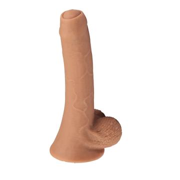 Tracy's Dog Uncut Foreskin - herés fitymanátor dildó (21cm) - natúr