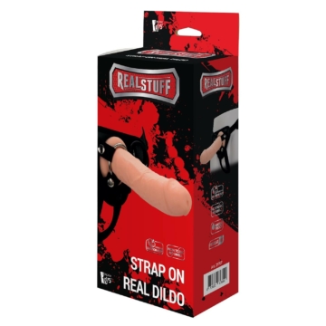 RealStuff Strap-On - élethű, felcsatolható dildó (natúr)