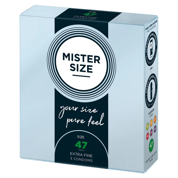 Mister Size vékony óvszer - 47mm (3db)