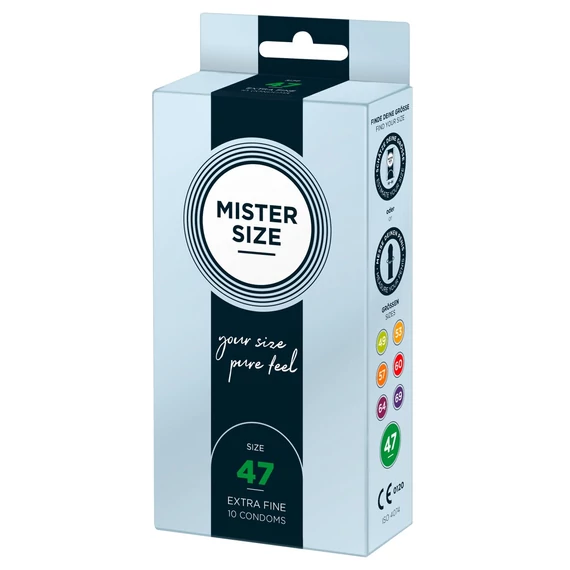 Mister Size vékony óvszer - 47mm (10db)