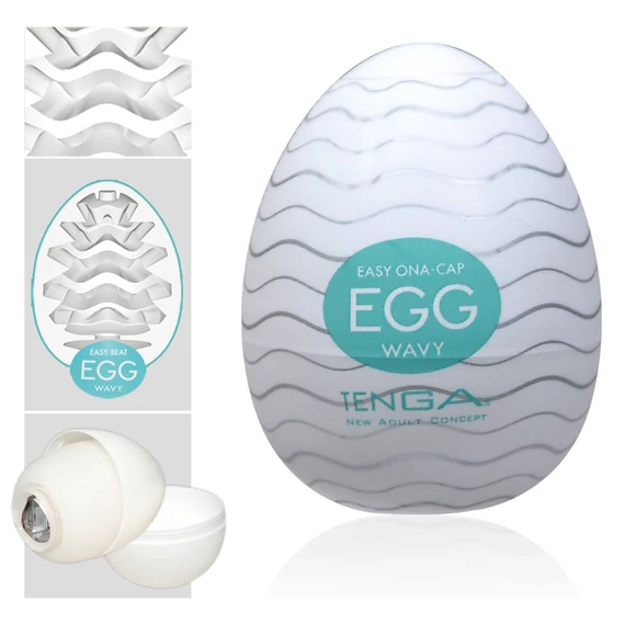 TENGA Egg Wavy - maszturbációs tojás (1db)
