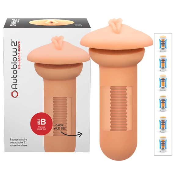 Autoblow 2+ B (közepes) típusú pótbetét (vagina)