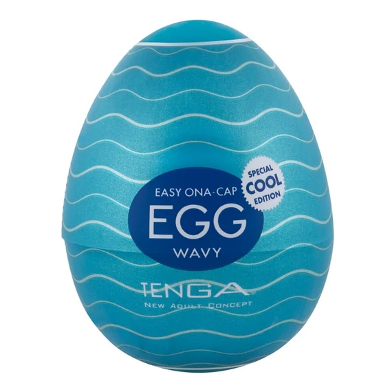 TENGA Egg Wavy II Cool - maszturbációs tojás (1db)