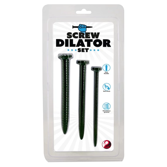 You2Toys - Screw Dilator - csavaros húgycsőtágító dildó szett (3 részes)