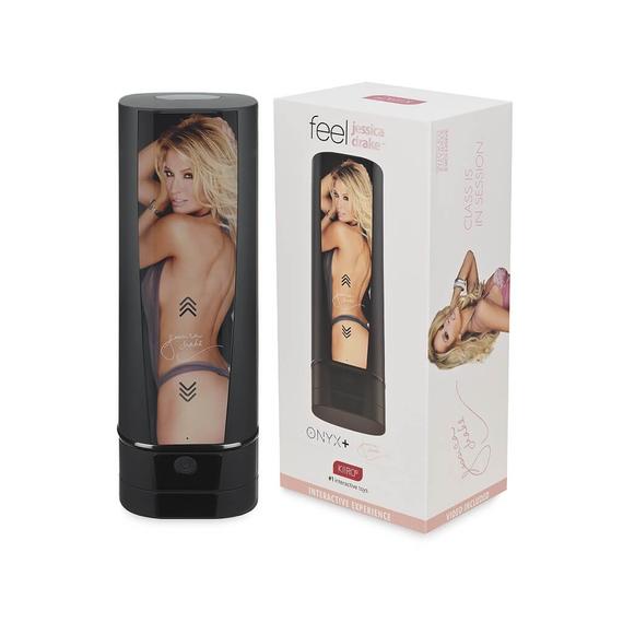 Kiiro Onyx 2 Jessica Drake Experience - akkus interaktív maszturbátor (fekete)