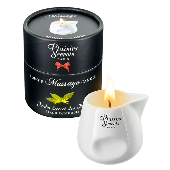 Plaisirs Secrets Ylang Patchouli - masszázsgyertya (80ml)