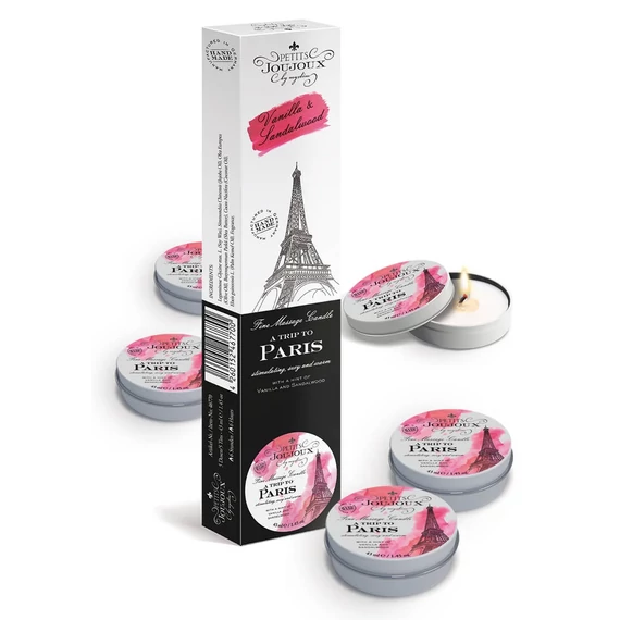 Petits Joujoux Paris - masszázsgyertya szett - vanília-szantálfa (5 x 43ml)