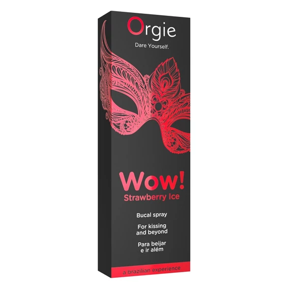 Orgie Wow Strawberry Ice - hűsítő orál spray (10ml)