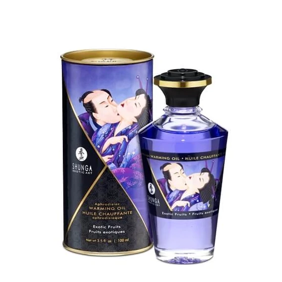 Shunga - melegítő hatású masszázsolaj - egzotikus gyümölcs (100ml)