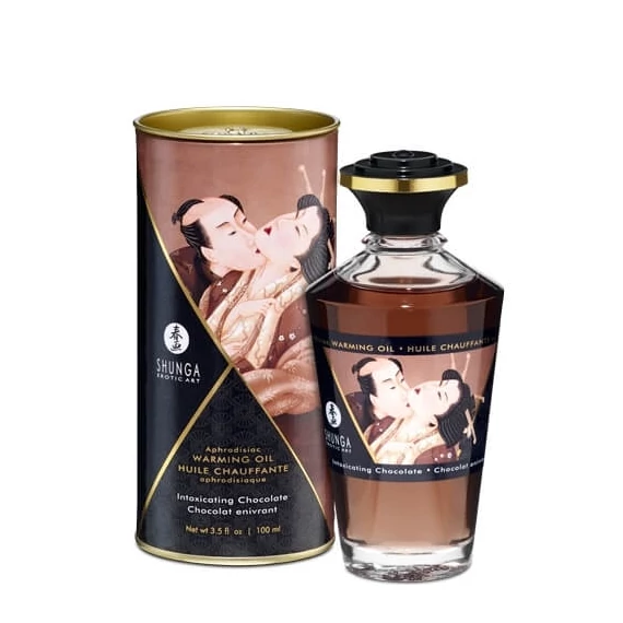 Shunga - melegítő hatású masszázsolaj - csokoládé (100ml)