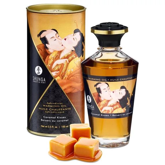 Shunga - melegítő hatású masszázsolaj - karamell (100ml)