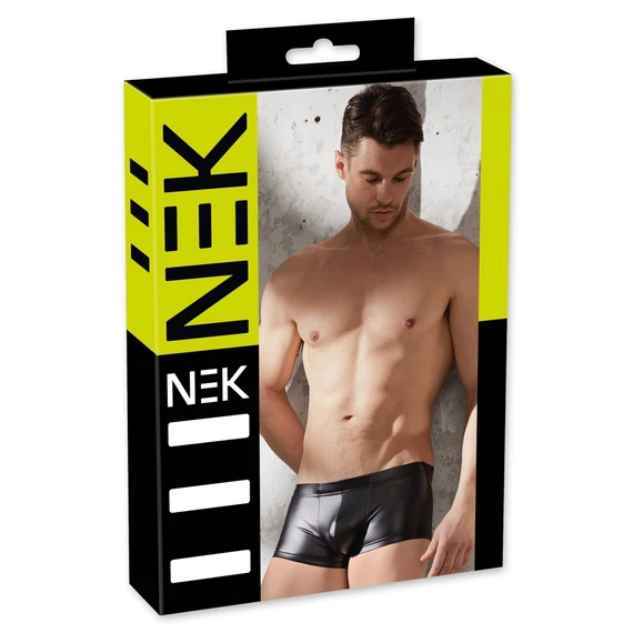 NEK - fényes rövid boxer (fekete)