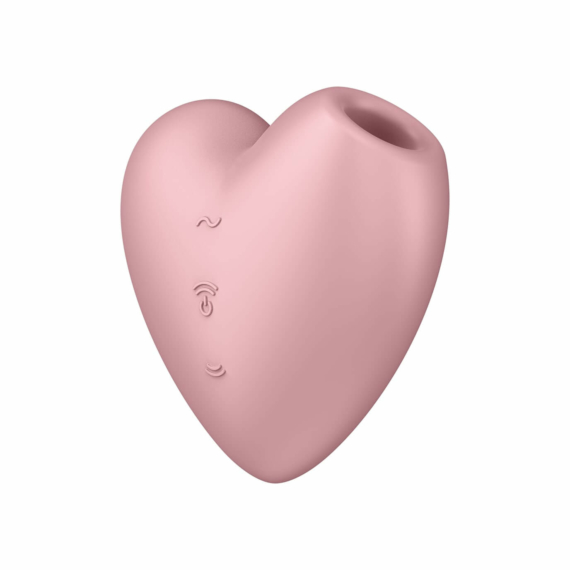Satisfyer Cutie Heart - akkus, léghullámos csikló vibrátor (pink)