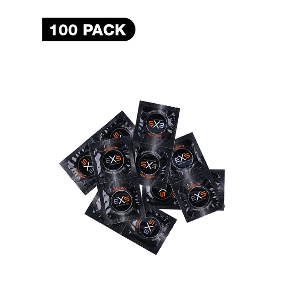 EXS Black - latex óvszer - fekete (100 db)