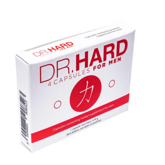 Dr. Hard - erős, étrend-kiegészítő kapszula férfiaknak (4db)