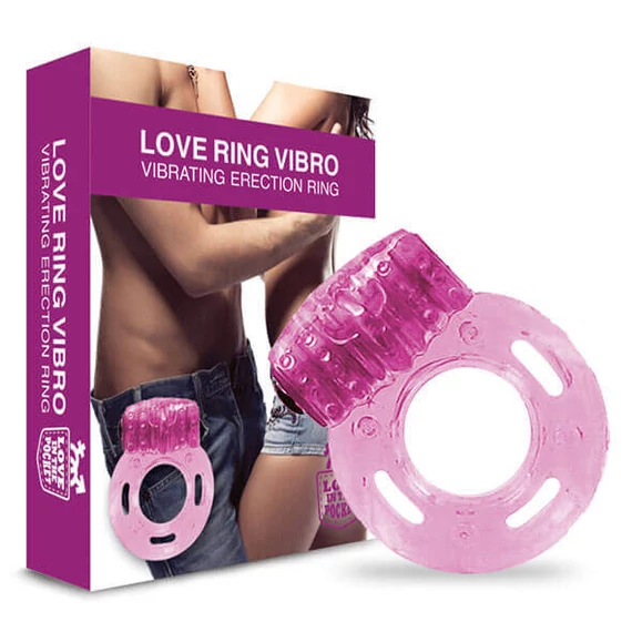 Love in the Pocket - egyszeri vibrációs gyűrű (pink)