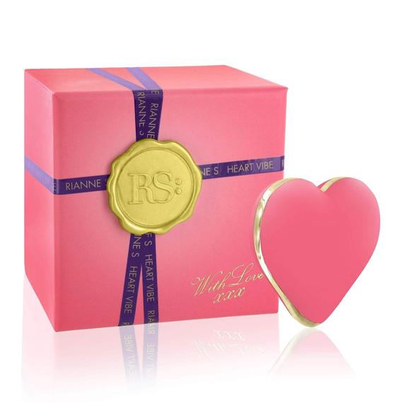 RS Icons Heart - akkus csikló vibrátor (korall)