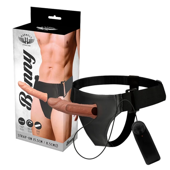 Harness Attraction - 15 cm-es vibráló péniszmaszk