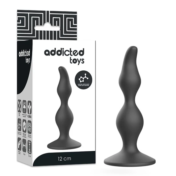 ADDICTED TOYS - 12 cm-es fekete anális izgató