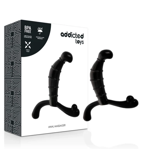 ADDICTED TOYS - fekete prosztata masszírozó játék