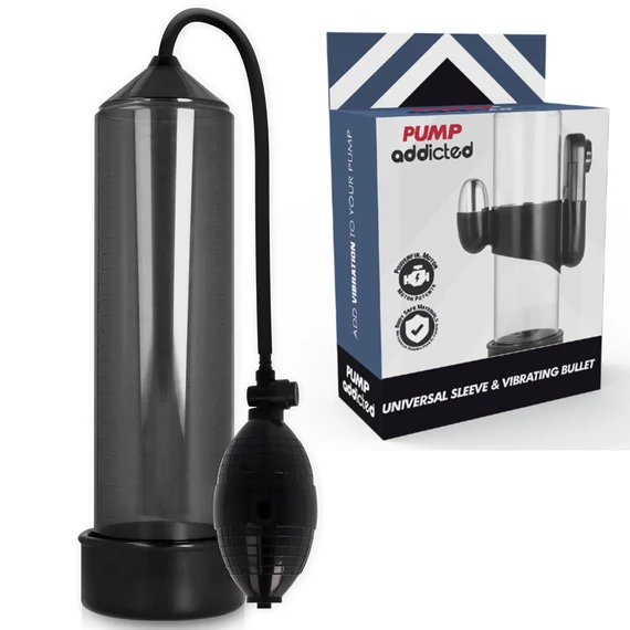 PUMP ADDICTED RX3 – prémium fekete vibrátor