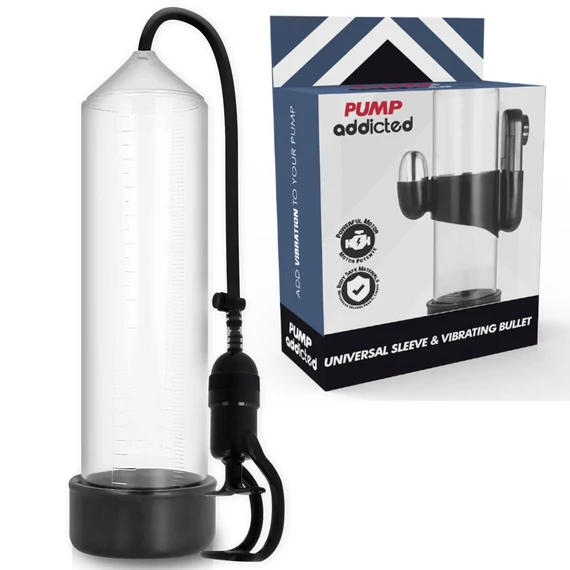 PUMP ADDICTED RX5 – átlátszó prémium vibrátor