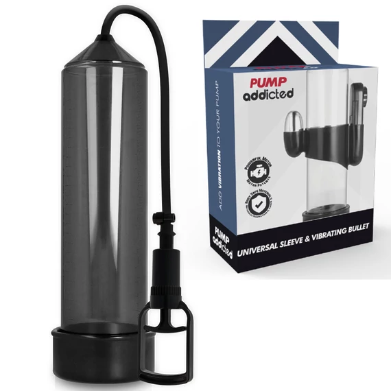 PUMP ADDICTED RX7 – elegáns fekete vibrátor