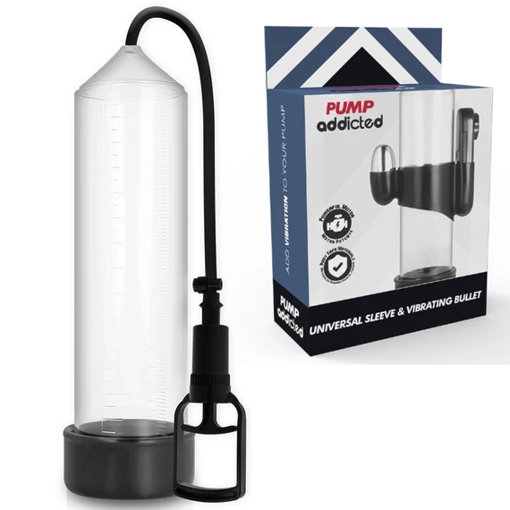 PUMP ADDICTED RX7 – átlátszó prémium vibrátor