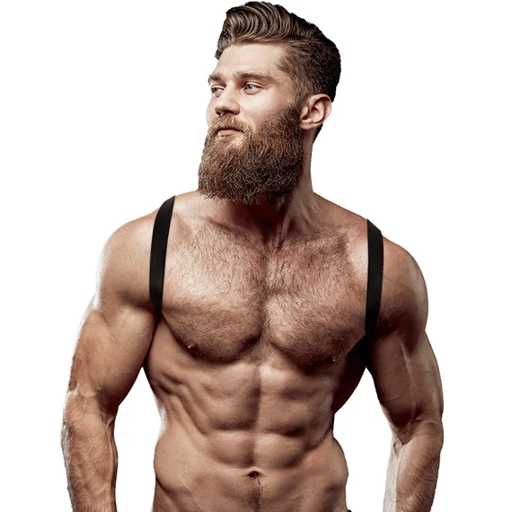FETISH – férfi ökológiai bőr hátkötöző harness