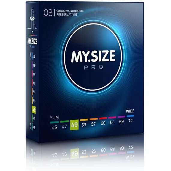 MY SIZE – Prémium 49 mm-es óvszer 3 db-os csomagban