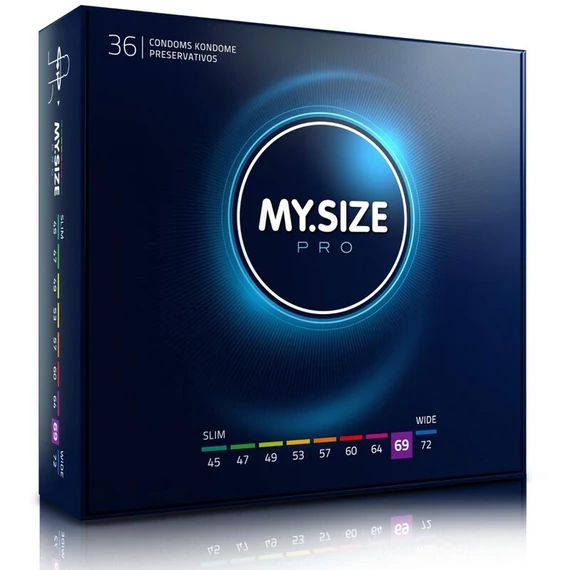 MY SIZE - prémium 69 mm-es óvszer 36 db-os kiszerelésben