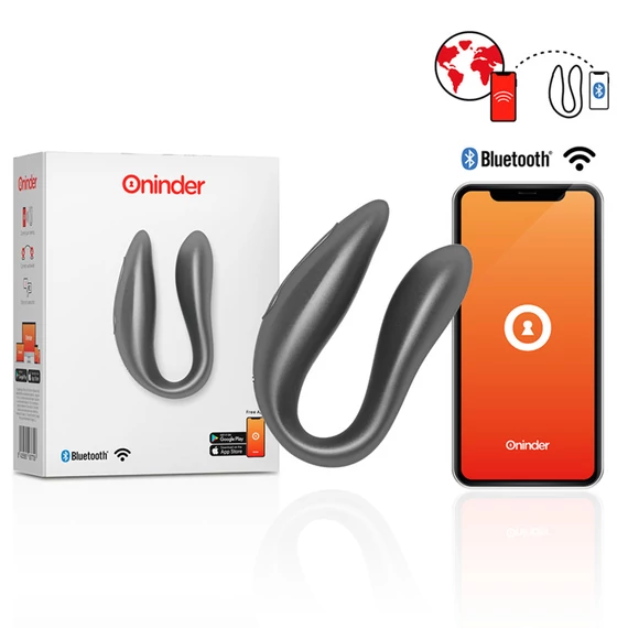 ONINDER - Lisboa Black – G-pontos és csiklóizgató, ingyenes appal