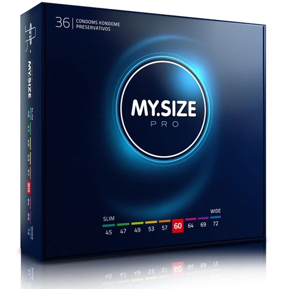 MY SIZE - prémium 60 mm-es óvszer, 36 db-os csomag