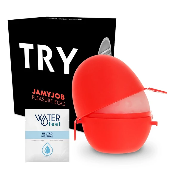 JAMYJOB - diszkrét tojás maszturbátor fekete változatban