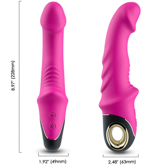 ARMONY – fuchsia vibráló dildo forgó funkcióval