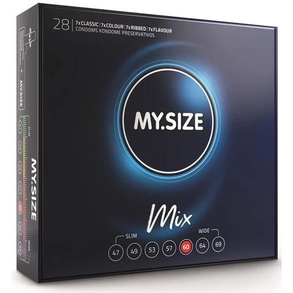 MY SIZE - MIX óvszerek 60 mm, 28 db-os válogatás