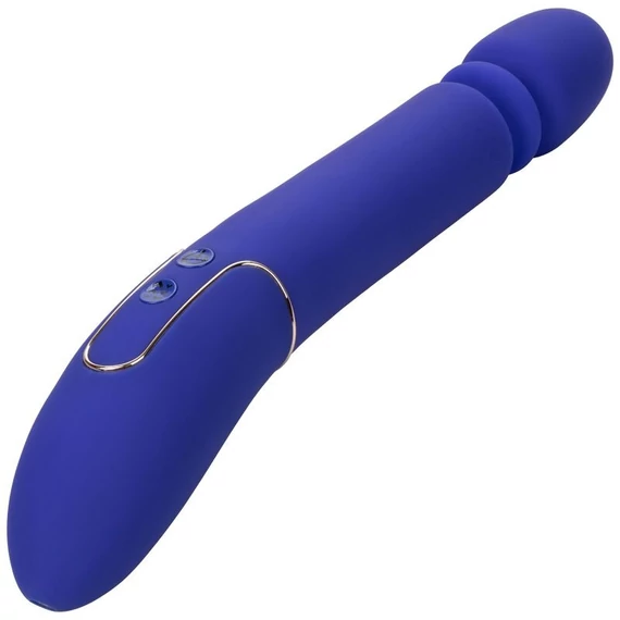 Calexotics - érzéki Slim Thumper vibrátor - kék