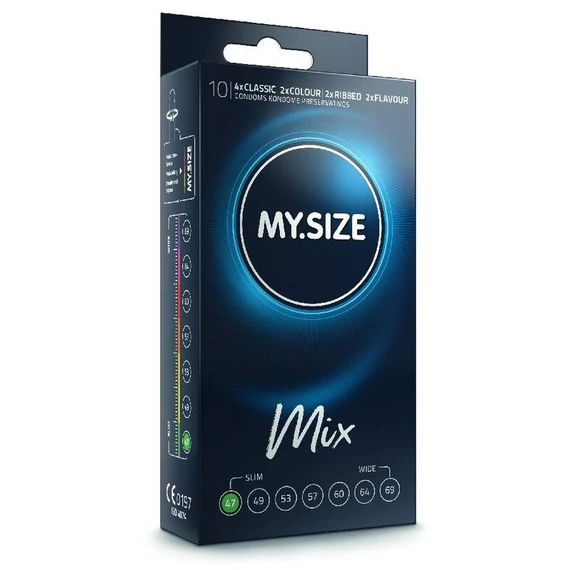 MY SIZE – prémium vegyes óvszerek 47 mm, 10 db