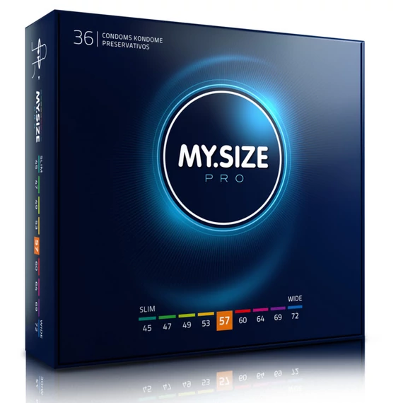 MY SIZE - 57 mm prémium óvszer 36 darabos csomagban