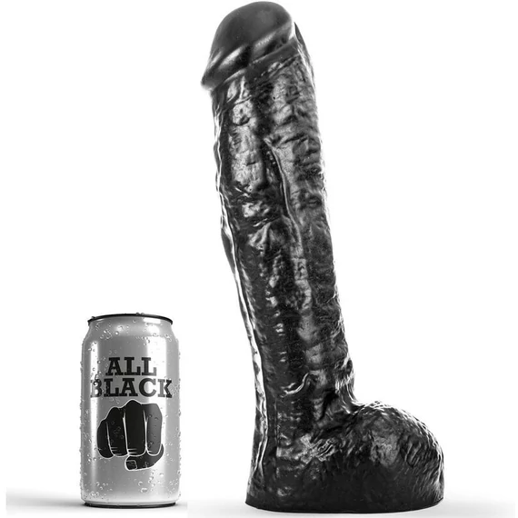 ALL BLACK – 29 cm-es prémium dildó