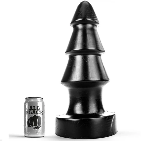 ALL BLACK - érzéki 40 cm-es anális masszírozó