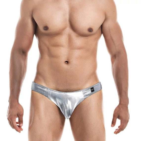 CUT4MEN - ezüst XL alacsony derékú férfi short